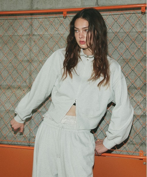 ad thie（アドティエ）の「スウェット イージー ワイドパンツ（スウェットパンツ・レディース・ブラック/杢グレー/オートミール/ブラウン/チャコール・LARGE/MEDIUM）」の19枚目の写真