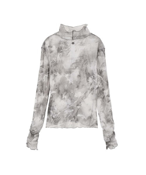 CONVERSE TOKYO(コンバーストウキョウ)の「TURTLE NECK SHEER TOP(Tシャツ/カットソー・レディース・ベージュ/ミント/ブラック・FREE)」の10枚目の写真