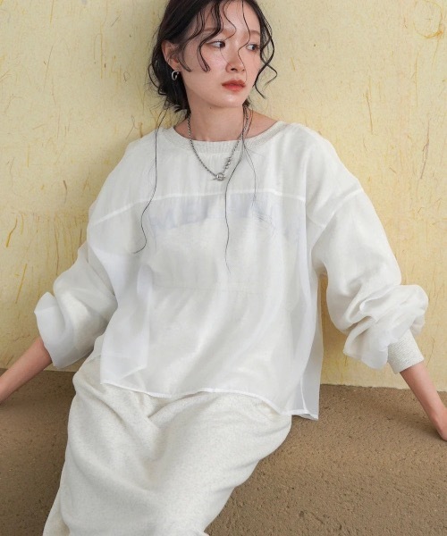 Bab(バブ)の「【S・Mサイズ展開】ロゴシアードッキングスウェットワンピース(ワンピース・レディース・グレー系その他/アイボリー/ブラック・MEDIUM/SMALL)」の1枚目の写真