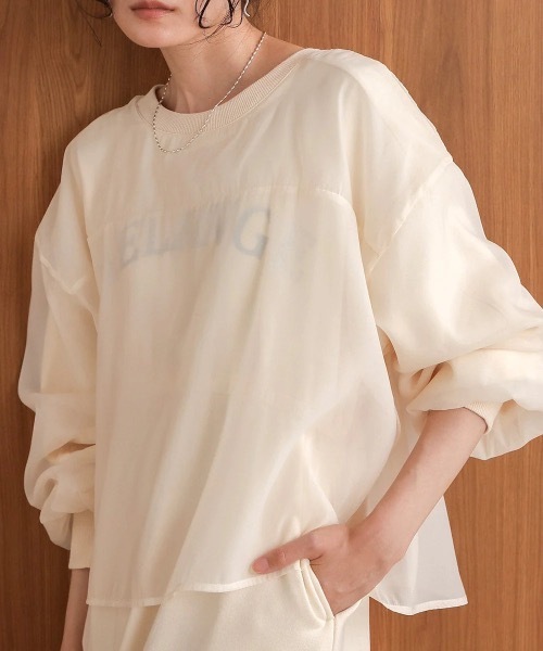 Bab(バブ)の「【S・Mサイズ展開】ロゴシアードッキングスウェットワンピース(ワンピース・レディース・グレー系その他/アイボリー/ブラック・MEDIUM/SMALL)」の2枚目の写真