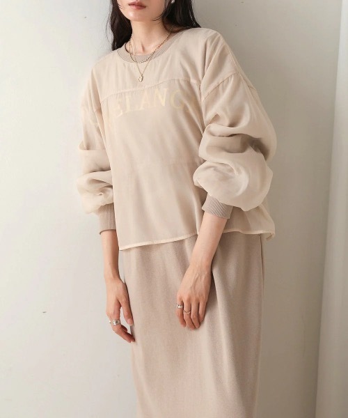 Bab(バブ)の「【S・Mサイズ展開】ロゴシアードッキングスウェットワンピース(ワンピース・レディース・グレー系その他/アイボリー/ブラック・MEDIUM/SMALL)」の6枚目の写真