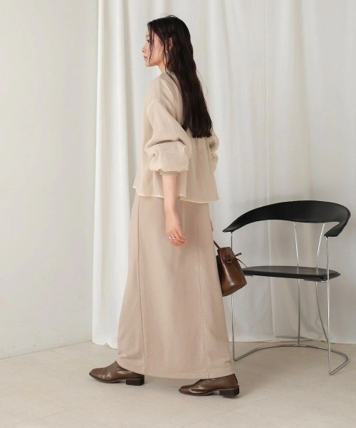 Bab(バブ)の「【S・Mサイズ展開】ロゴシアードッキングスウェットワンピース(ワンピース・レディース・グレー系その他/アイボリー/ブラック・MEDIUM/SMALL)」の7枚目の写真