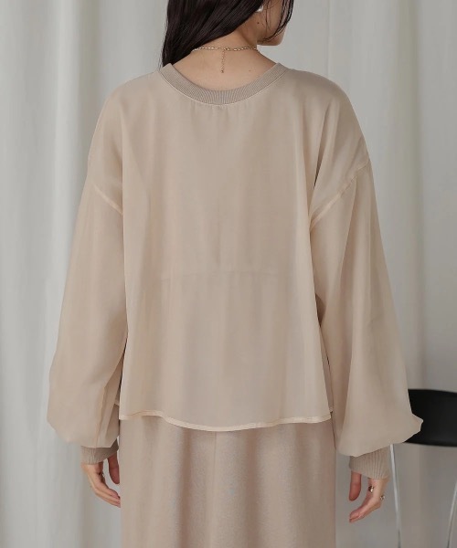 Bab(バブ)の「【S・Mサイズ展開】ロゴシアードッキングスウェットワンピース(ワンピース・レディース・グレー系その他/アイボリー/ブラック・MEDIUM/SMALL)」の9枚目の写真