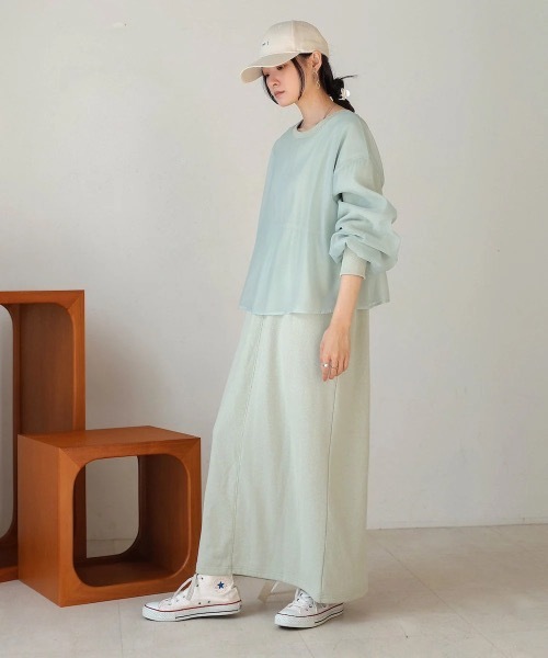 Bab(バブ)の「【S・Mサイズ展開】ロゴシアードッキングスウェットワンピース(ワンピース・レディース・グレー系その他/アイボリー/ブラック・MEDIUM/SMALL)」の19枚目の写真