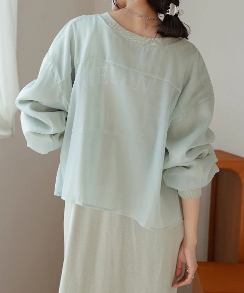 Bab(バブ)の「【S・Mサイズ展開】ロゴシアードッキングスウェットワンピース(ワンピース・レディース・グレー系その他/アイボリー/ブラック・MEDIUM/SMALL)」の21枚目の写真