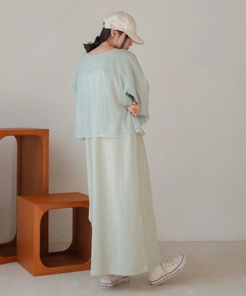 Bab(バブ)の「【S・Mサイズ展開】ロゴシアードッキングスウェットワンピース(ワンピース・レディース・グレー系その他/アイボリー/ブラック・MEDIUM/SMALL)」の22枚目の写真