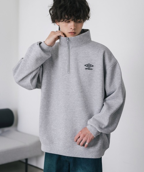 UMBRO アンブロ 別注コラボ オーバーサイズ裏起毛ワンポイントロゴ刺繍