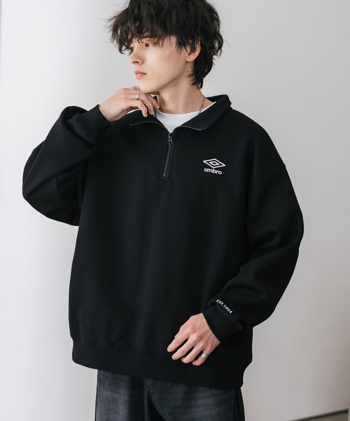UMBRO アンブロ 別注コラボ オーバーサイズ裏起毛ワンポイントロゴ刺繍