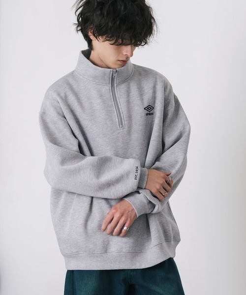 セール】UMBRO アンブロ 別注コラボ オーバーサイズ裏起毛ワンポイント