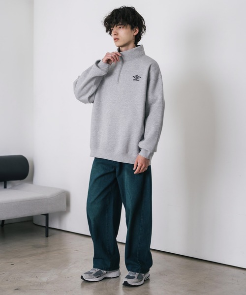 セール】UMBRO アンブロ 別注コラボ オーバーサイズ裏起毛ワンポイント