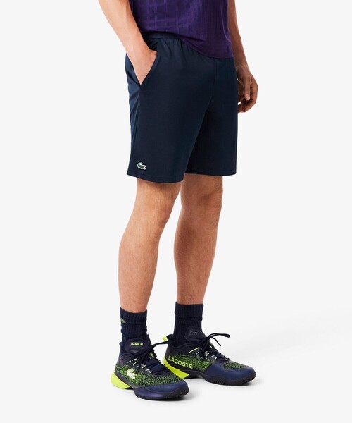 LACOSTE(ラコステ)の「グリッドウエストストレッチショーツ(その他パンツ・メンズ・オフホワイト/ネイビー・3/5/4)」の2枚目の写真