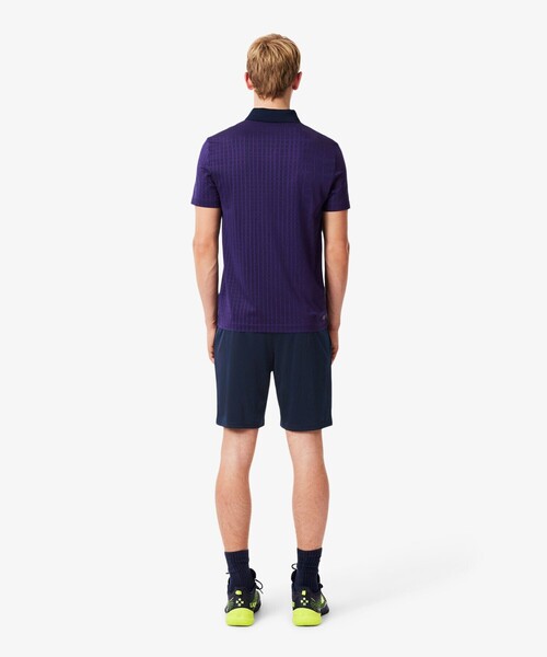LACOSTE(ラコステ)の「グリッドウエストストレッチショーツ(その他パンツ・メンズ・オフホワイト/ネイビー・3/5/4)」の4枚目の写真