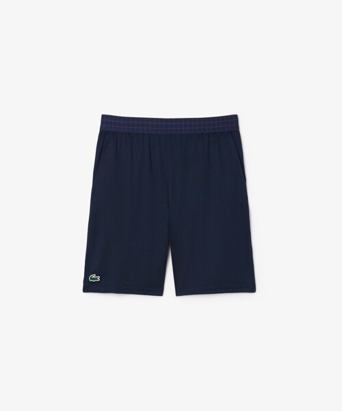 LACOSTE(ラコステ)の「グリッドウエストストレッチショーツ(その他パンツ・メンズ・オフホワイト/ネイビー・3/5/4)」の5枚目の写真