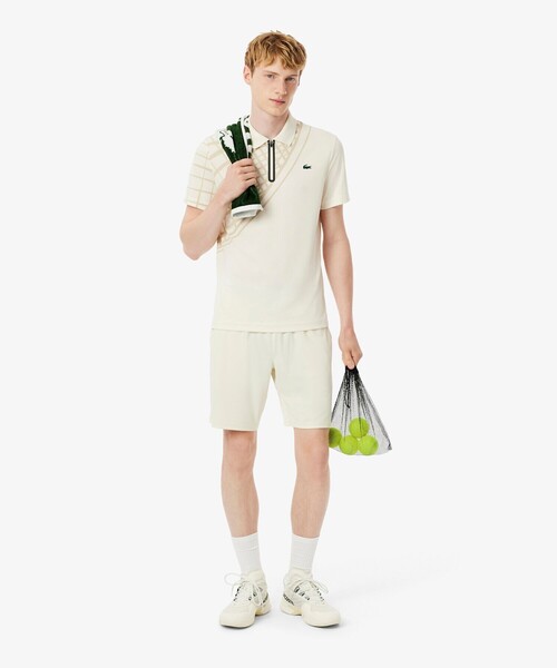 LACOSTE(ラコステ)の「グリッドウエストストレッチショーツ(その他パンツ・メンズ・オフホワイト/ネイビー・3/5/4)」の16枚目の写真