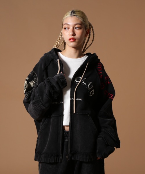 DankeSchon/ダンケシェーン/490HW CHEMICAL ZIP HOODIE