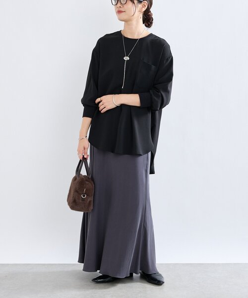 RIVE DROITE(リヴドロワ)の「【シーズンムード抜群】フェイクファーミニボストン(ボストンバッグ・レディース・ダークブラウン/グレイッシュベージュ・FREE)」の16枚目の写真