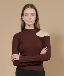 Julier リブロングスリーブプルオーバー