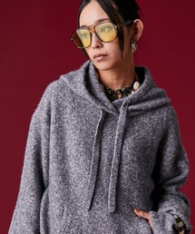 GEVS. | ミックスヤーンフーディニット＜大きいサイズ有＞GEVS.(ニット/セーター)