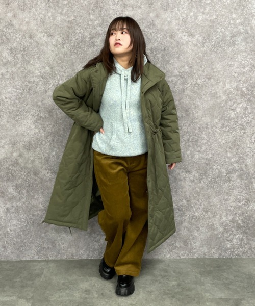 GEVS.（ジェイヴィス）の「ミックスヤーンフーディニット＜大きいサイズ有＞GEVS.（ニット/セーター・レディース・グレー系/アイボリー系/ブルーグリーン・L/M/5L/4L/3L/LL）」の11枚目の写真