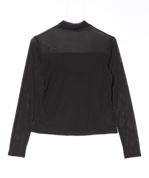 Ritzy(リッツィー)の「レースメッシュ ハーフネック ダブルメッシュシアートップス(Tシャツ/カットソー・レディース・ホワイト/ブラック・M/L)」の21枚目の写真