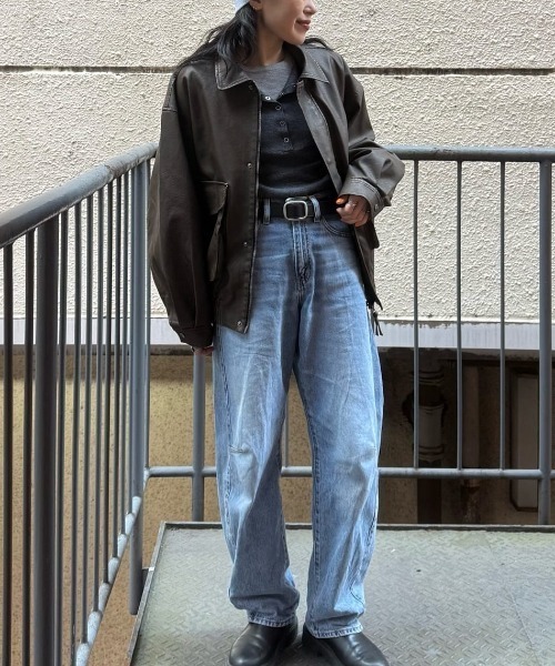 Levi's(リーバイス)の「Levi's 「CINCH」バレルジーンズ(デニムパンツ・レディース・ダークインディゴブルー・24inch/25inch/26inch/27inch)」の22枚目の写真