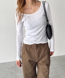 CANAL JEAN | El mar　コットンラウンドネックロンT(Tシャツ/カットソー)