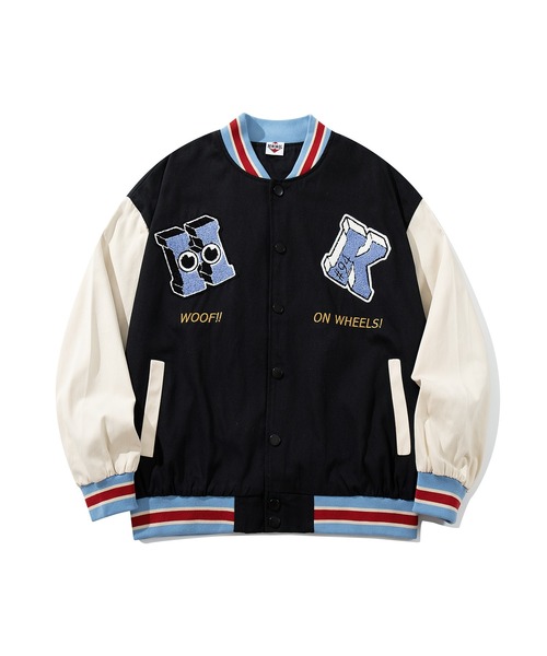 セール】HOOK -original- アメカジサガラ刺繍スタジャンジャケット