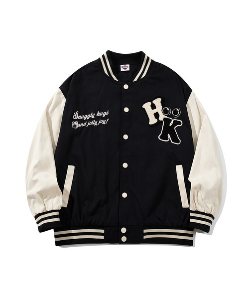 セール】HOOK -original- アメカジサガラ刺繍スタジャンジャケット