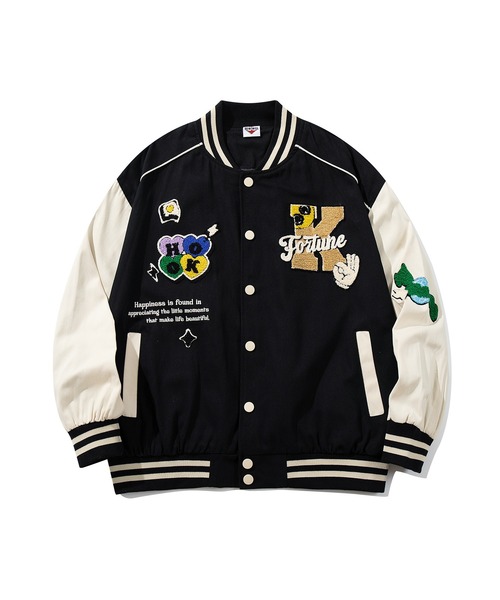 HOOK -original- アメカジサガラ刺繍スタジャンジャケット（スタジャン