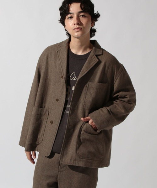 ウォッシュツイードワークジャケット（テーラードジャケット）｜niko
