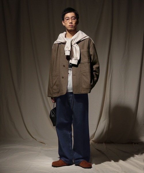 その他ブランド / ジャケット/34/コットン/NVY ウォッシュツイードワークジャケット（テーラードジャケット）｜niko