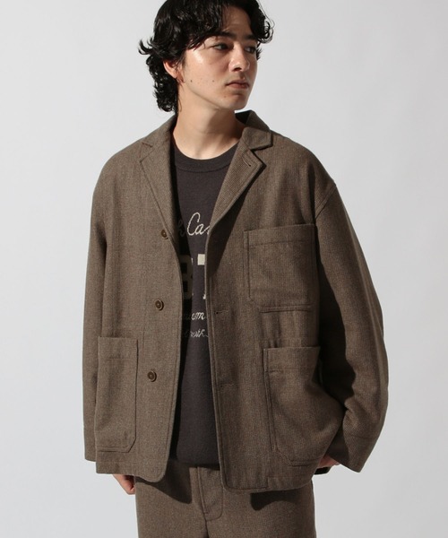 ウォッシュツイードワークジャケット（テーラードジャケット）｜niko