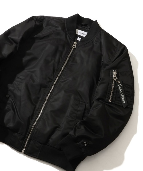 Calvin Klein(カルバン・クライン)の「【Calvin Klein/カルバンクライン】Flight Jacket MA-1/フライトジャケットMA-1(MA-1・メンズ・ブラック・M/L/S/XL)」の13枚目の写真