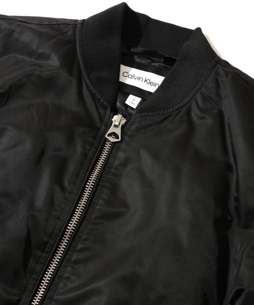 Calvin Klein(カルバン・クライン)の「【Calvin Klein/カルバンクライン】Flight Jacket MA-1/フライトジャケットMA-1(MA-1・メンズ・ブラック・M/L/S/XL)」の14枚目の写真