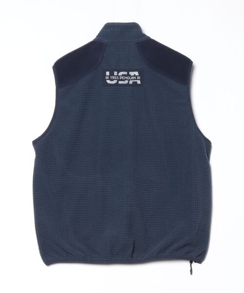 penguin BY MUNSINGWEAR(ペンギン バイ マンシングウェア)の「FLEECE PULLOVER VEST 軽量保温ベスト ゴルフウェア(ベスト・メンズ・ブラック/グレー/ネイビー・L/XL/M)」の11枚目の写真