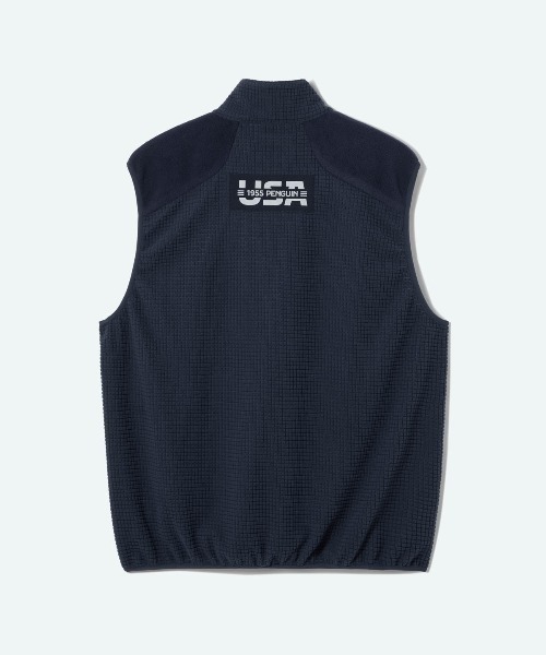 penguin BY MUNSINGWEAR(ペンギン バイ マンシングウェア)の「FLEECE PULLOVER VEST 軽量保温ベスト ゴルフウェア(ベスト・メンズ・ブラック/グレー/ネイビー・L/XL/M)」の12枚目の写真