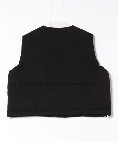 Ritzy（リッツィー）の「コーデュロイ ノーカラー エコダウンベスト（ダウンベスト・レディース・モカ/ブラック/アイボリー/グレー・L/M）」の5枚目の写真