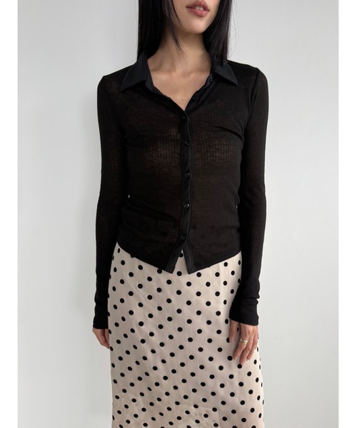 Didot.showroom(ディドット ショールーム)の「テンセルシアーカラーT(Tシャツ/カットソー・レディース・チャコール/ベージュ/アイボリー/ブラック・FREE)」の21枚目の写真