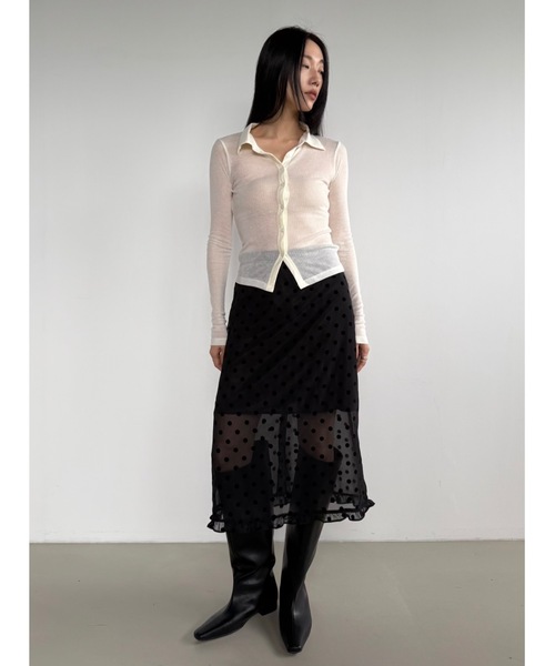 Didot.showroom(ディドット ショールーム)の「テンセルシアーカラーT(Tシャツ/カットソー・レディース・チャコール/ベージュ/アイボリー/ブラック・FREE)」の19枚目の写真