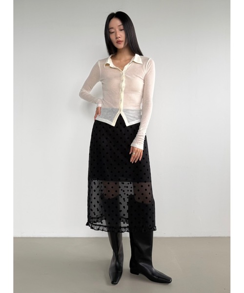 Didot.showroom(ディドット ショールーム)の「テンセルシアーカラーT(Tシャツ/カットソー・レディース・チャコール/ベージュ/アイボリー/ブラック・FREE)」の18枚目の写真