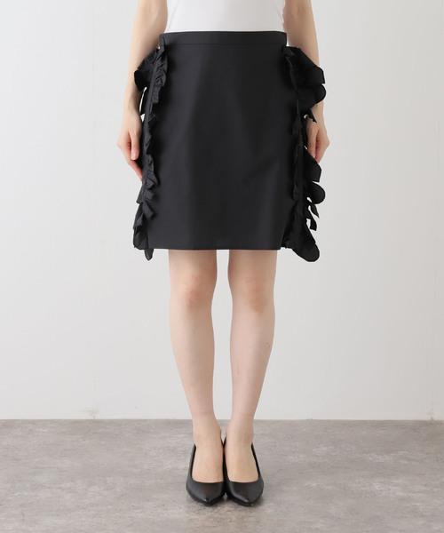 IENA LA BOUCLE（イエナラブークル）の「JUN MIKAMII/ジュンミカミ ラッフルスカート 25AW-6-J（スカート・レディース・ホワイト/ブラック・FREE）」の12枚目の写真