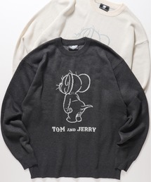 TOM&JERRY（トムアンドジェリー）の「【TOM & JERRY/トムとジェリー】ジャガードクルーネックニット（ニット/セーター）」
