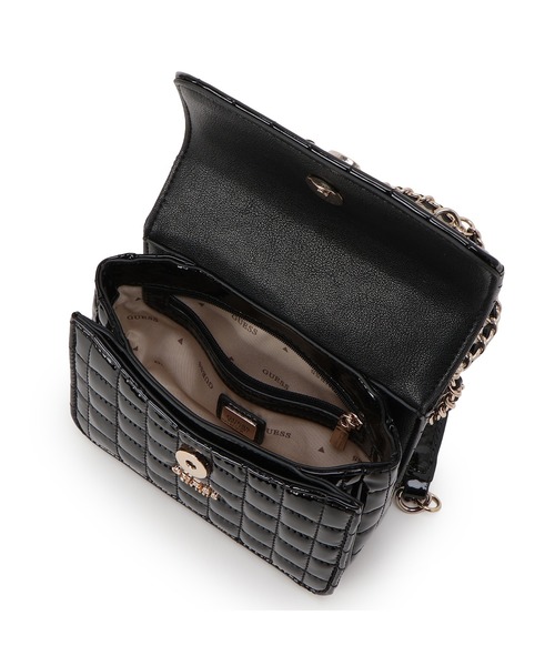 Guess（ゲス）の「NADIRA Mini Convertible Xbody Flap ショルダーバッグ  （ショルダーバッグ・レディース・ブラック・ONE SIZE）」の2枚目の写真