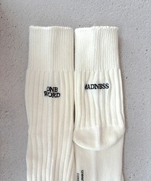 lit.Cy（リットシー）の「ベーシックカラー 刺繍ロゴ リブソックス（ソックス/靴下）」