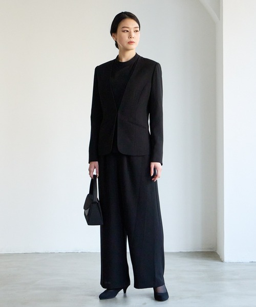 セール】【喪服・礼服・WEB限定】マシンウォッシャブル Vネックノー