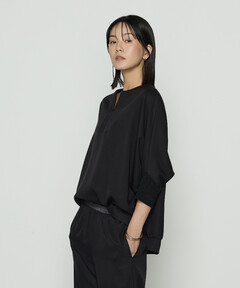 BORDERS at BALCONY/ボーダーズアットバルコニー】BLOUSE NOIR