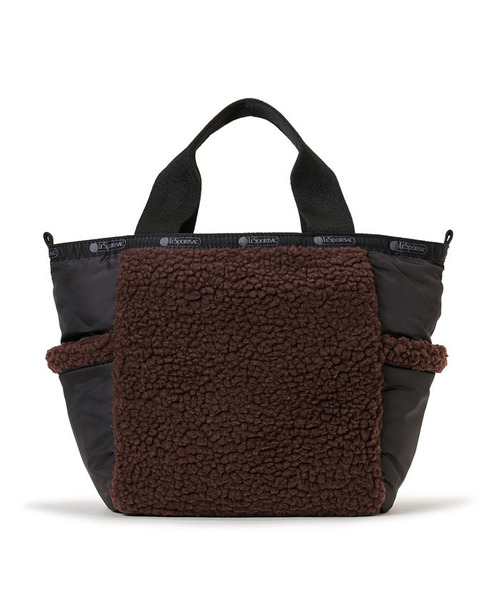 LeSportsac(レスポートサック)の「SHERPA SMALL OPEN TOTE ダークチョコレートシェルパ(トートバッグ・レディース・ブラウン・FREE)」の4枚目の写真