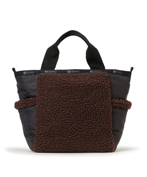 LeSportsac(レスポートサック)の「SHERPA SMALL OPEN TOTE ダークチョコレートシェルパ(トートバッグ・レディース・ブラウン・FREE)」の6枚目の写真
