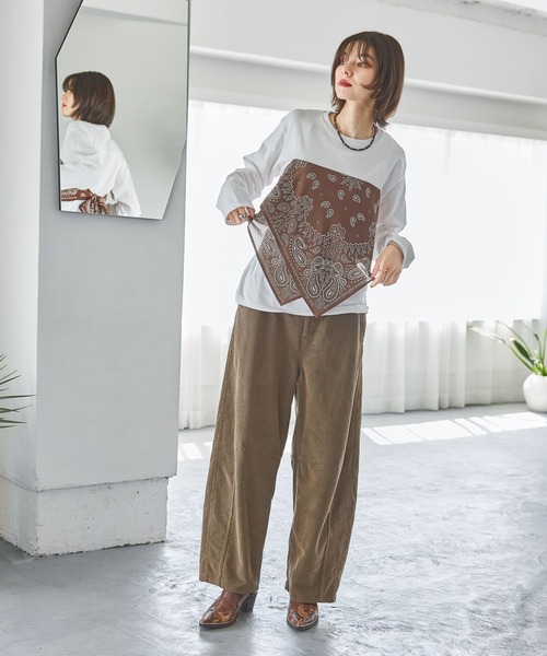 シャンブレークシュバレルパンツ（その他パンツ）｜niko and