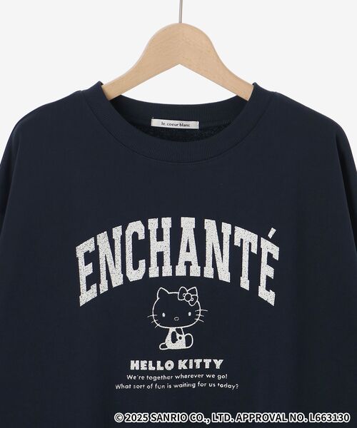 le.coeur blanc(ルクールブラン)の「【HELLO KITTY】カレッジロゴスウェット(スウェット・レディース・グレー/ネイビー・38)」の20枚目の写真